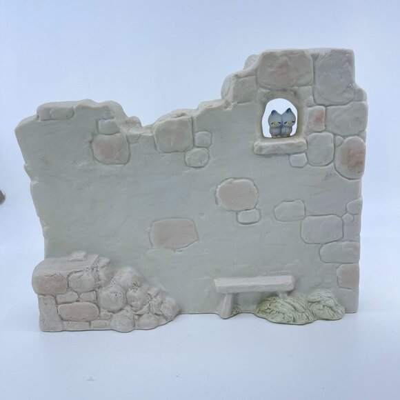 precious moments nativity set of 2 manger walls e-5644 1980 - Picture 5 of 8